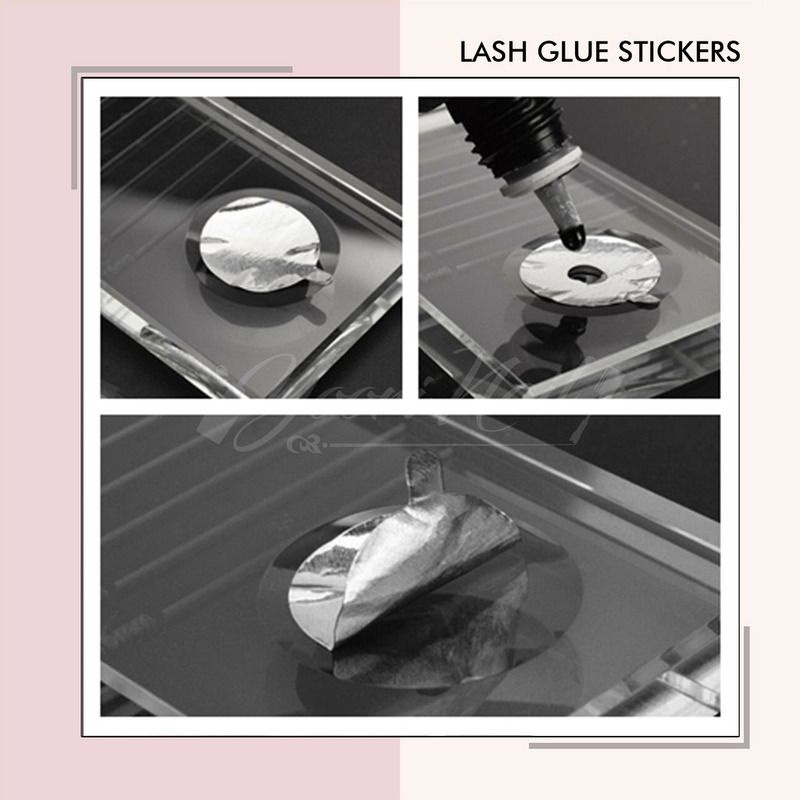 30pcs Lash glue sticker disposable stiker eyelash glue bulumata alas lem