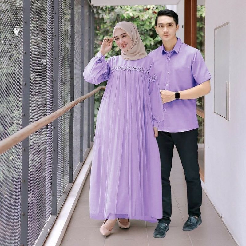 3 UKURAN L,XL,XXL BAJU PASANGAN MUSLIM COUPLE CP NURAINI / MAXI SANDRIA / COUPLE DERIAN / BUSANA MUS