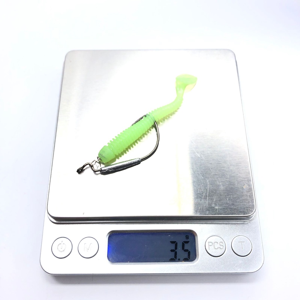 Umpan Softlure Padle 3pcs + Wormhook