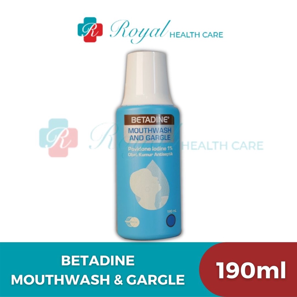 Betadine gargle obat kumur mulut antiseptic mouthwash 190 ml