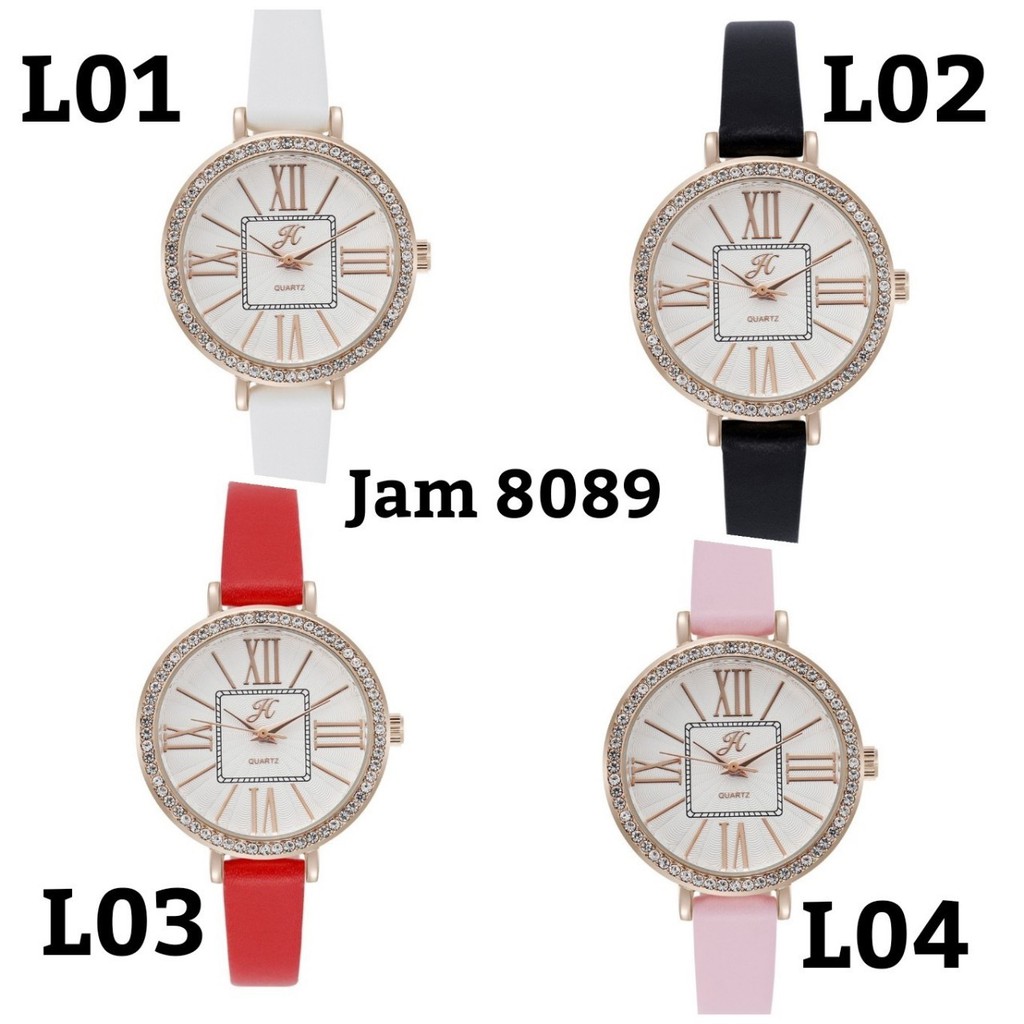 JAM TANGAN JIMS HONEY 8089 Wanita Cewek Fashion Elegan Mewah Analog Import JH Ori Murah Jimshoney