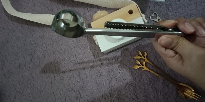 Sendok Kopi Bahan Stainless Steel Dengan Klip Kantong