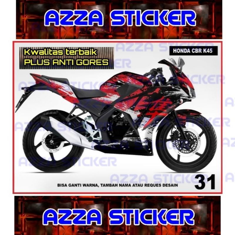 Sticker Striping Decal CBR150 K45 Full Body, Sticker Decal CBR150 K45 Full Body, Decal CBR150 K45 31