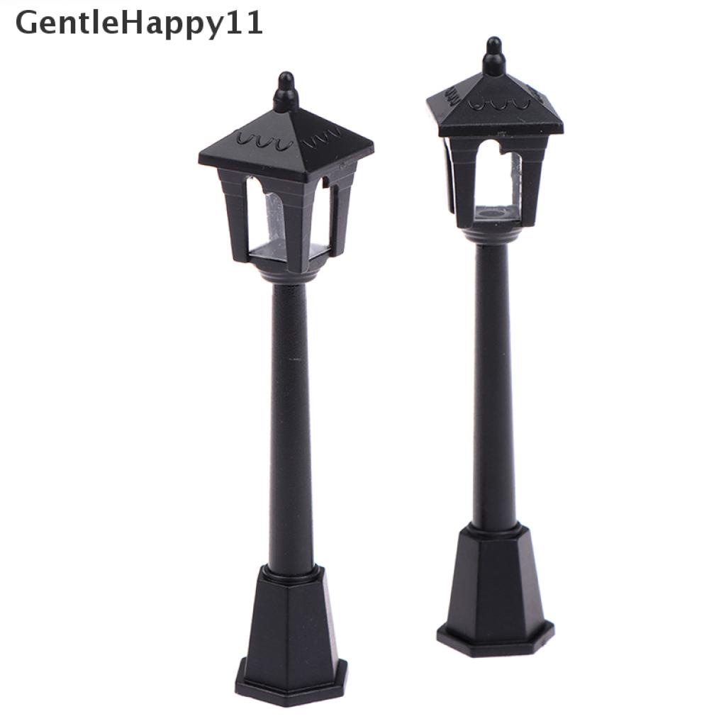 Gentlehappy 1Pc Lampu Mini Lampu Jalan Model Mikroskop Untuk Dekorasi Miniatur Rumah Boneka