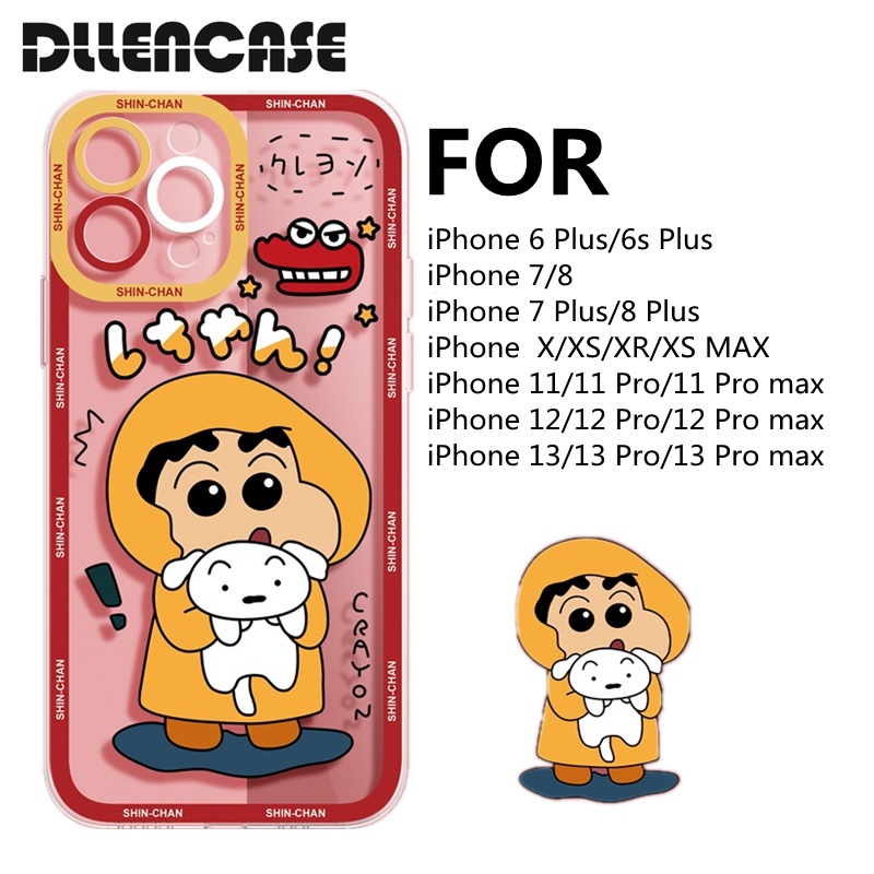 DllencaseCasing Soft Case TPU Motif Kartun Untuk iPhone 14 13 Pro Max 6 + / 6s + / 7 / 7 + / 8 / 8 + / X / XS / XR / XS Max / 11 / 12 / 13 / A2 Pro Max