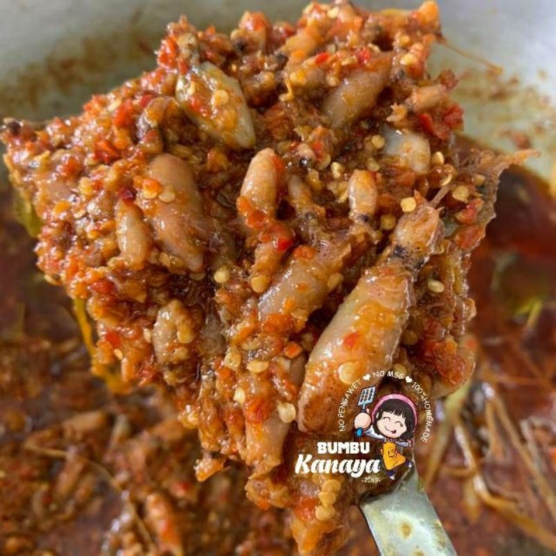 Sambal Baby Cumi Pedas / Sambel Bacum Bumbu Kanaya Makanan Siap Saji