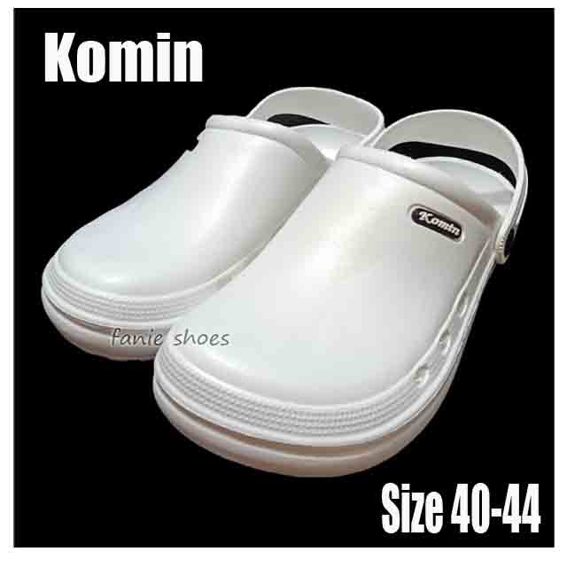 Komin Sandal Selop Bakpao Putih 40-44 Laki / Sandal Selop Karet Waterproof Murah / Sandal Ringan