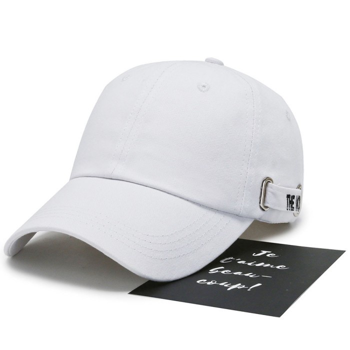 topi  Baseball cap : THE MOST - Topi baseball topi pria topi wanita - WHITE(W4F3) Topi Casual Sport 