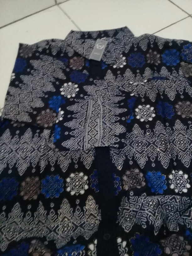 Kemeja Batik Prada Dewasa Lengan Panjang Jumbo