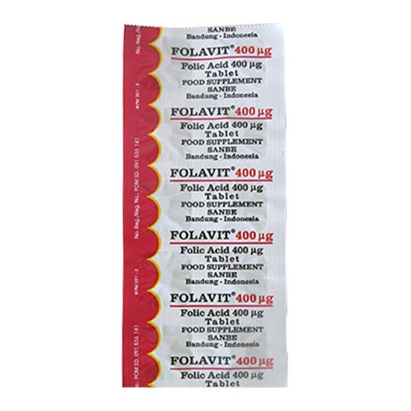 Jual FOLAVIT 400 MCG 3 STRIP / 30 TABLET Shopee Indonesia