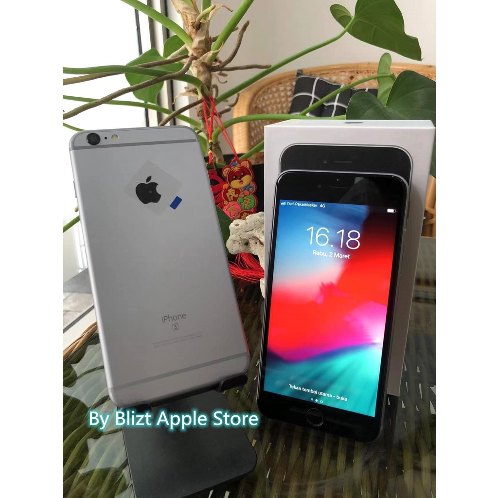 iPhone 6S Plus 32GB Fullset  All Sim Silent Ori Ex inter Second Mulus100% Like New  3utools All Green(Garansi 1 Bulan)