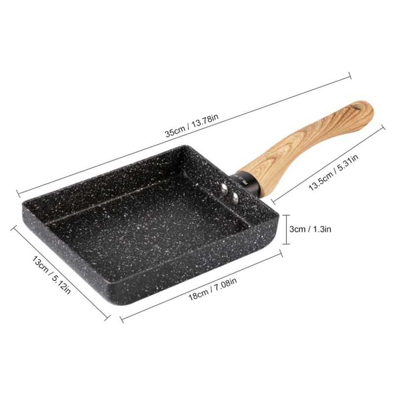 Walfos Teflon Panci Telur Tamagoyaki Omelet Pan Non-stick