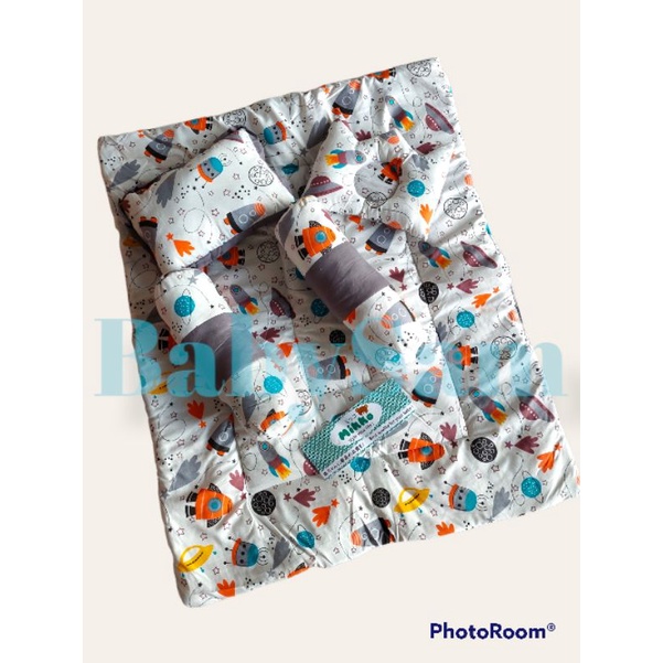 BEDCOVER SET MIKKO  5 IN 1 || BABY BED SET HOME MADE || MATRAS TIDUR BAYI || BED COVER BAYI SET LENGKAP