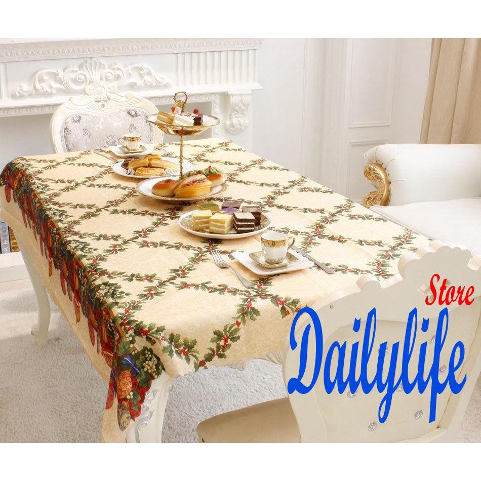 Taplak Meja dengan Bahan Kain dan Gambar Motif Bernuansa Taplak Meja dengan Bahan Kain dan Gambar Motif Bernuansa