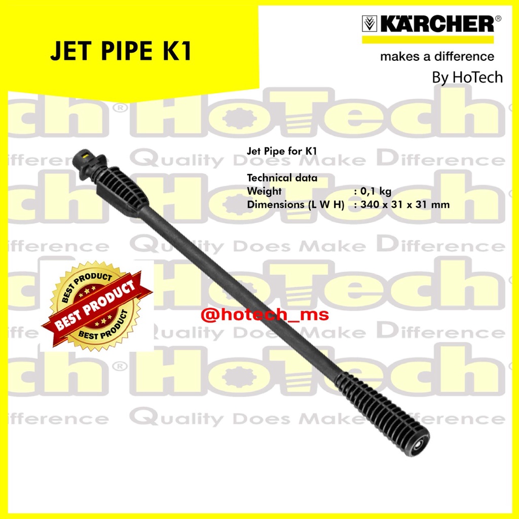 Karcher Jet Pipe | Karcher | For High Pressure Washer Jet Pipe K 1