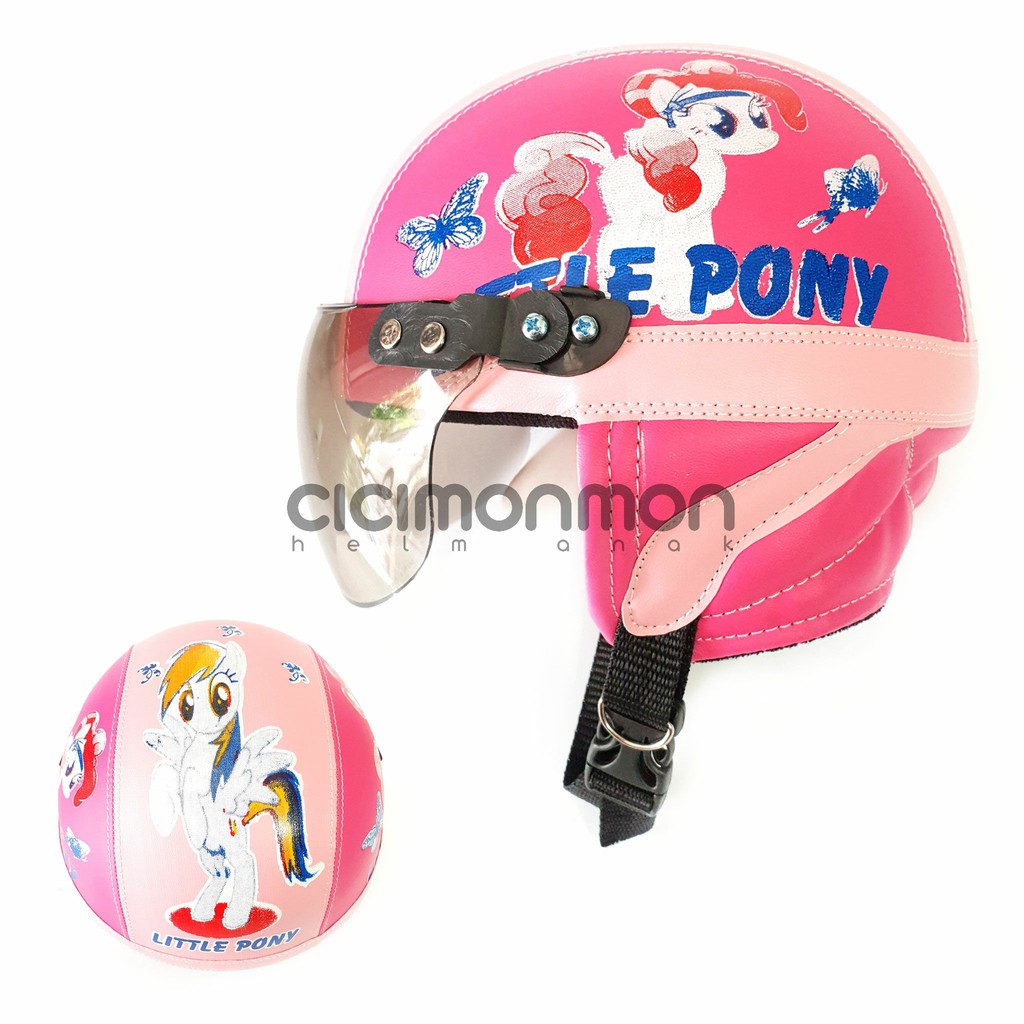 Helm anak retro karakter my little pony