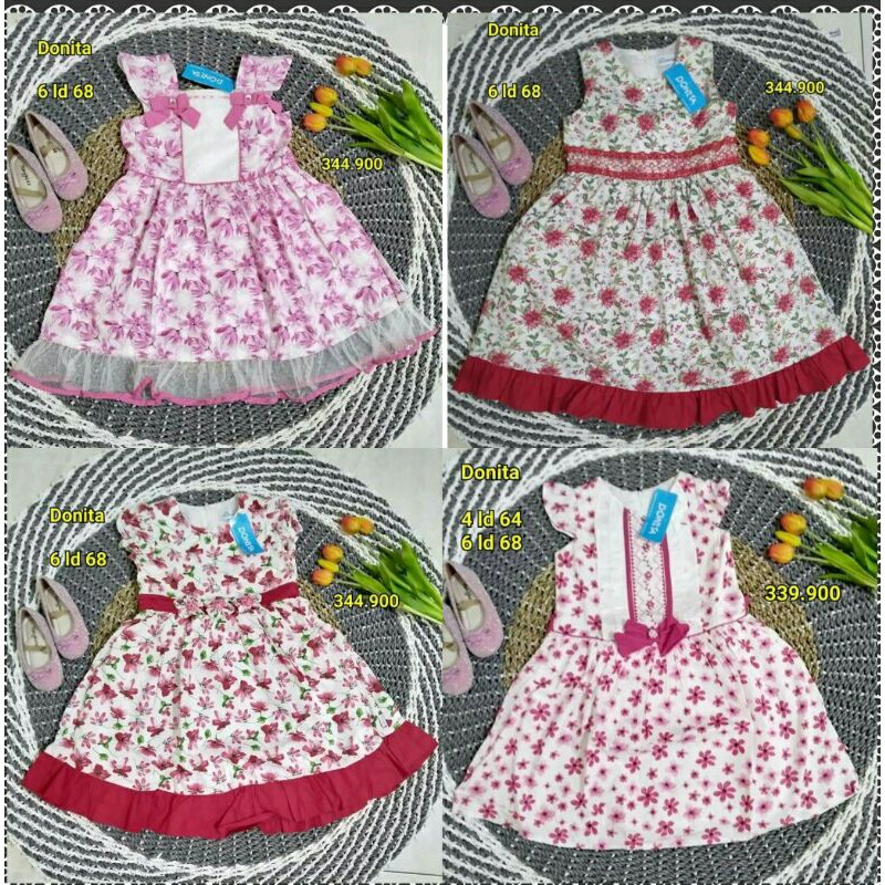 FILLYS Baju Gaun Dress Anak Donita Ori Brand MATAHARI - Gaun Pesta Anak