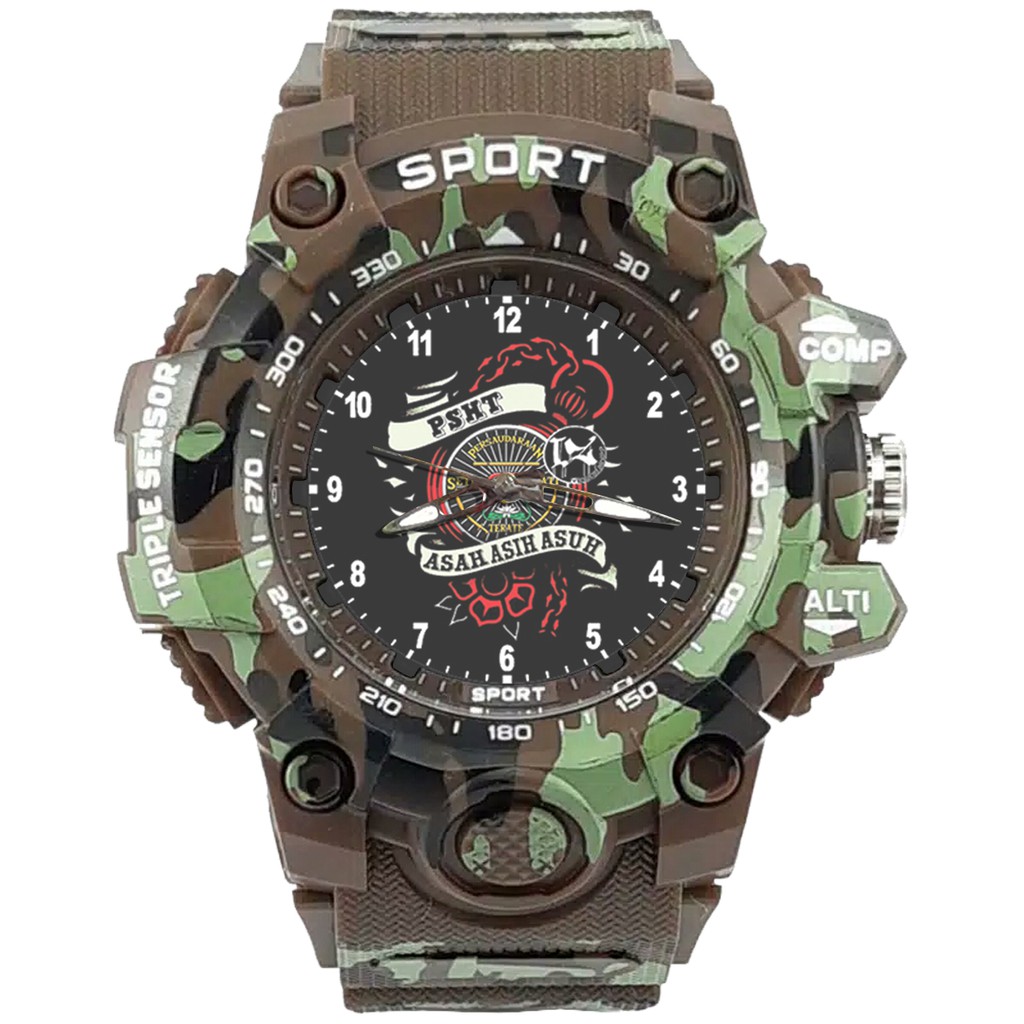 {Istimewa} Jam Tangan PERSAUDARAAN SETIA HATI TERATE - SH 13 Coklat Army Water Resistant