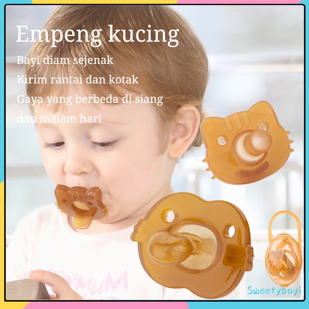 Sweetybayi Dot bayi / baby pacifier/empeng bayi BPA FREE dengan rantai dan Kotak