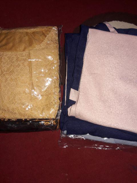 Set Meryolin Batik St Herlina Set Bellaluna Batik  Gamis Wisuda Gamis Muslim Murah