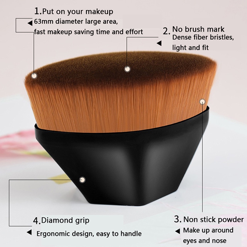 # Kaos T-Shirt Wanita Lengan Pendek Motif Print #Brush Untuk Foundation / BB Cream / Bedak Tabur