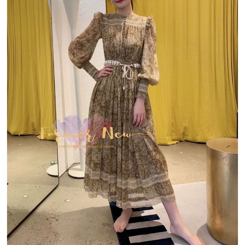 ZIMMER CHOCO DRESS FLORAL GAMIS IMPORT PREMIUM