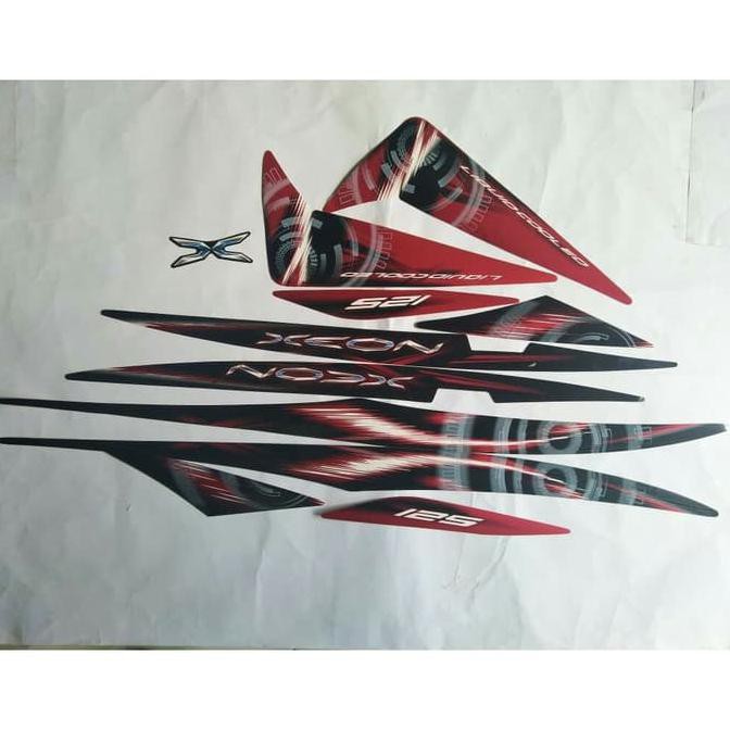 Terlaris Stiker Striping Yamaha Xeon  125 2012  Merah 