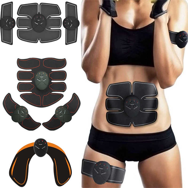 STIMULATOR OTOT SIX PACKS MUSCLE EMS WIRELESS ALAT OLAHRAGA ALAT OLAHRAGA PENGECIL PERUT PENGECIL PE