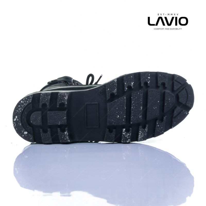 Lavio AX7 Sepatu Safety Boots Kulit Asli Original Terlaris Ujung Besi