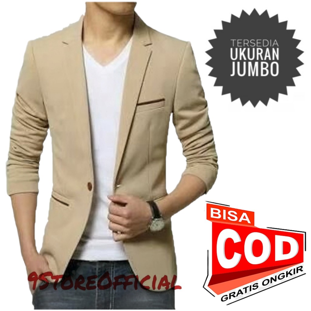 9Storeofficial - Blazer Pria / Jas Blazer Pria / Jas Pria / Jaz Blazer Formal Kantor Pernikahan Pria Ukuran M Sampai XXL.