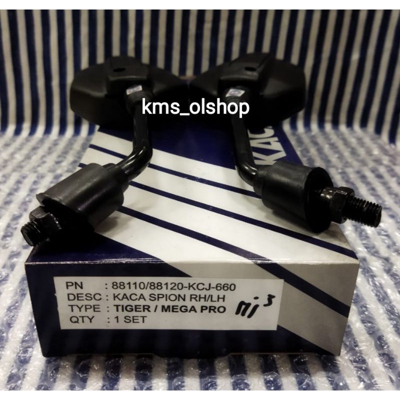 Kaca Spion Honda Tiger / Mega Pro Standar 1set Kanan Kiri Merek Win Kualitas Terjamin