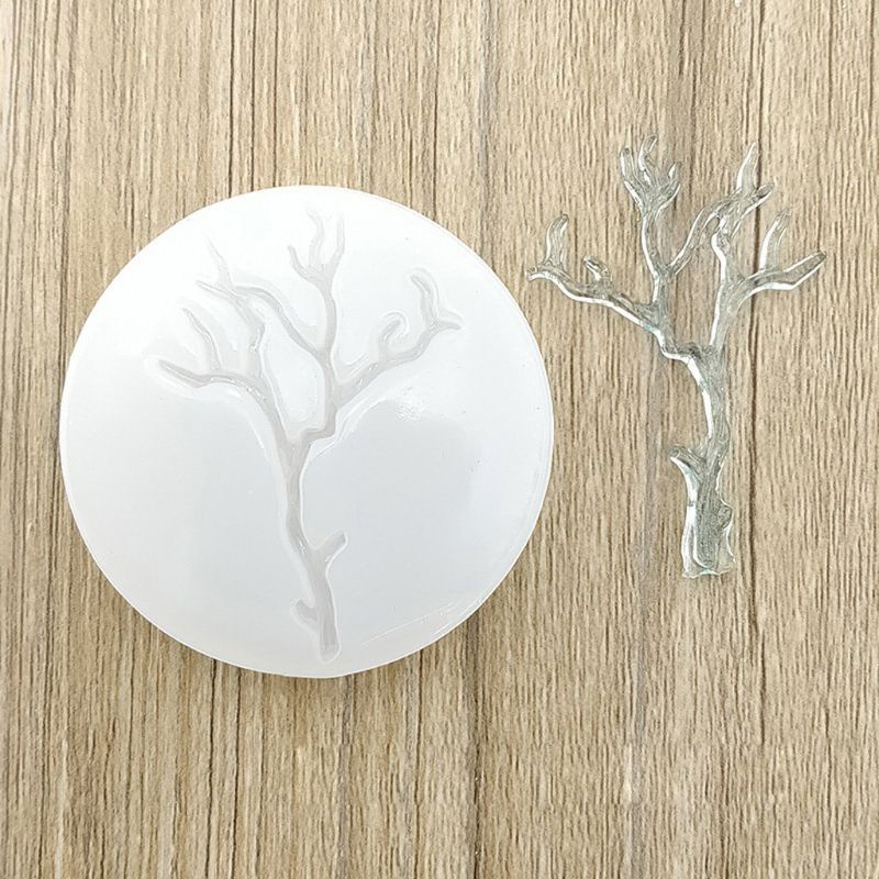 SIY  Leaves Branches Shape Epoxy Resin Casting Silicone Molds Jewelry Making Tools