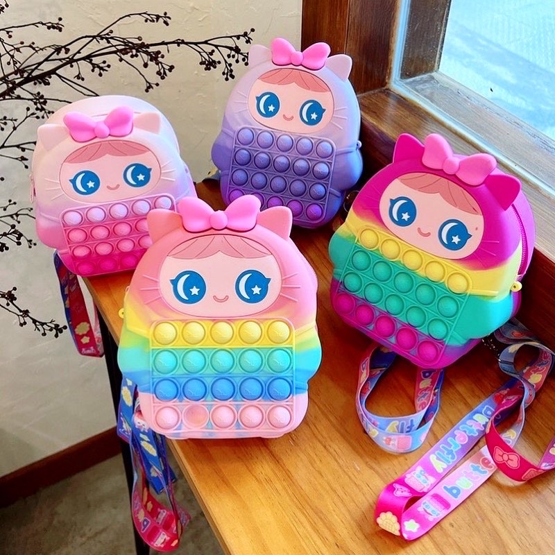 TAS RANSEL POP IT JUMBO SIZE KIDS BACKPACK TAS RANSEL ANAK LUCU UNIK TERMURAH KADO ULTAH ANAK CEWE B