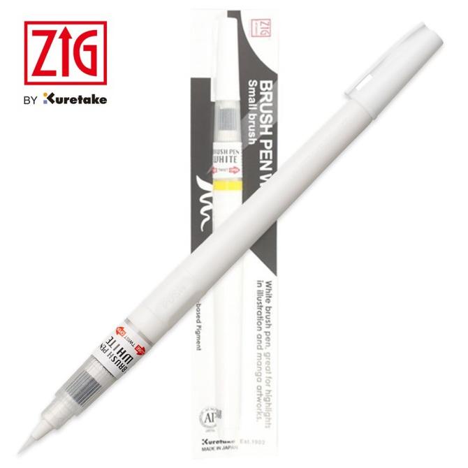 

[[COD]] ZIG Brush Pen White (CNBW-01S) HEMAT Kode 1252