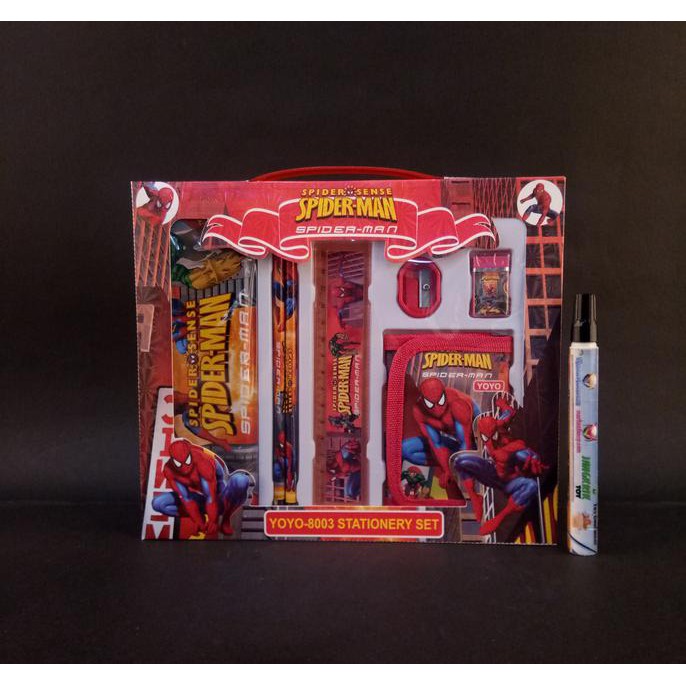 

[BISA BAYAR DITEMPAT] Alat Tulis Sekolah Stationery Gambar Karakter Spiderman YOYO 8003 PROMO Kode