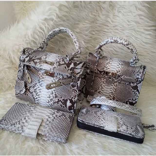 TAS KULIT ULAR SYANTIKK “BELLE HANDBAG”