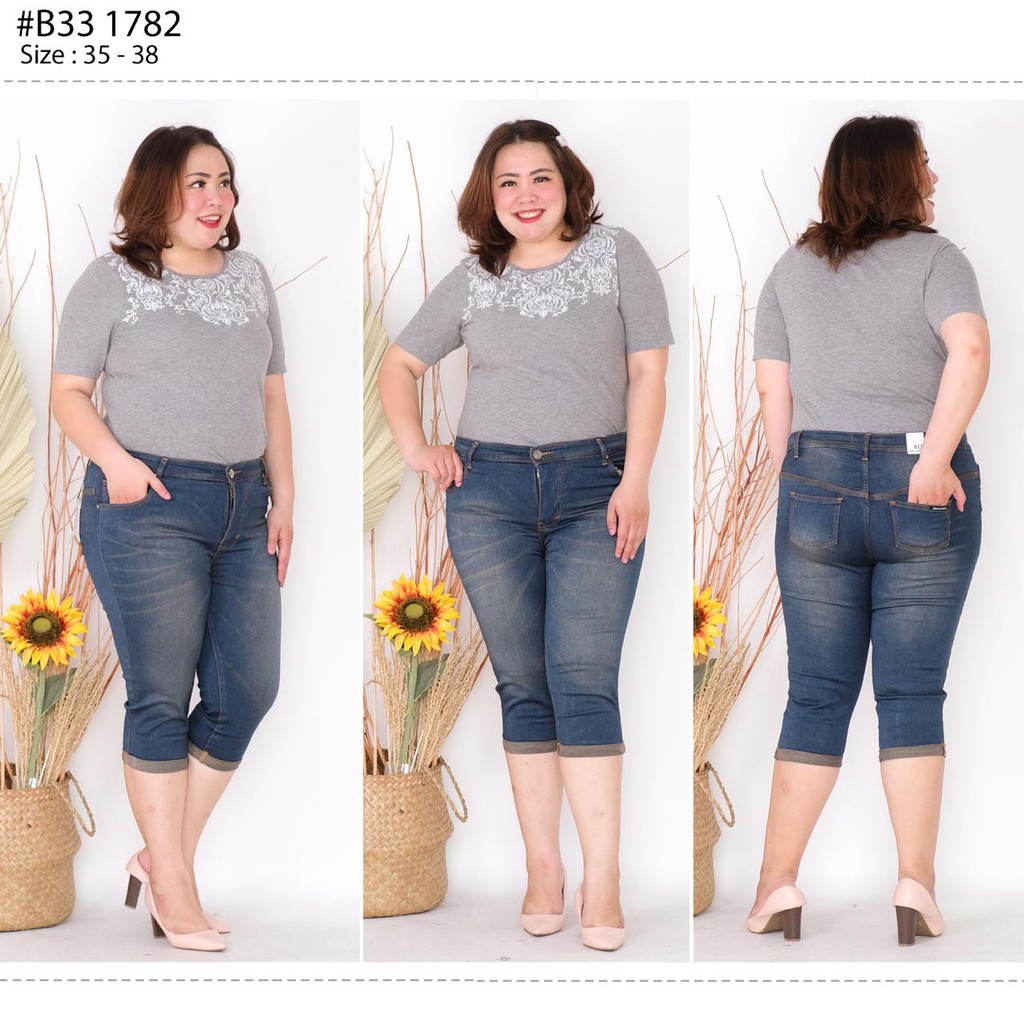 RJ - Celana Jeans Wanita Super Jumbo -  Softjeans