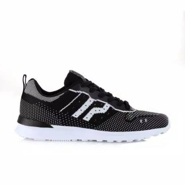 Sepatu Original Piero Jogger Knit - Black/White