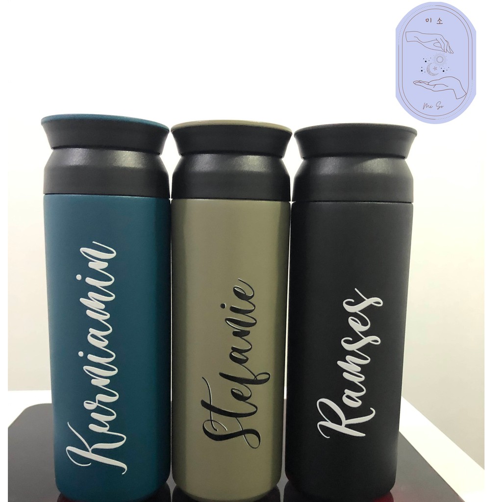 MISO CUSTOM NAMA TERMOS KOPI KENANGAN/CUSTOM TUMBLER/TERMOS PANAS DINGIN 12 JAM/FREE CUSTOM NAMA
