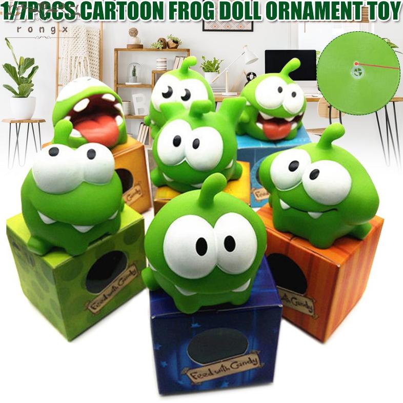 Mainan Boneka Katak Om Nom Candy Gulping Monster Bahan Vinyl Dengan Suara Untuk Android