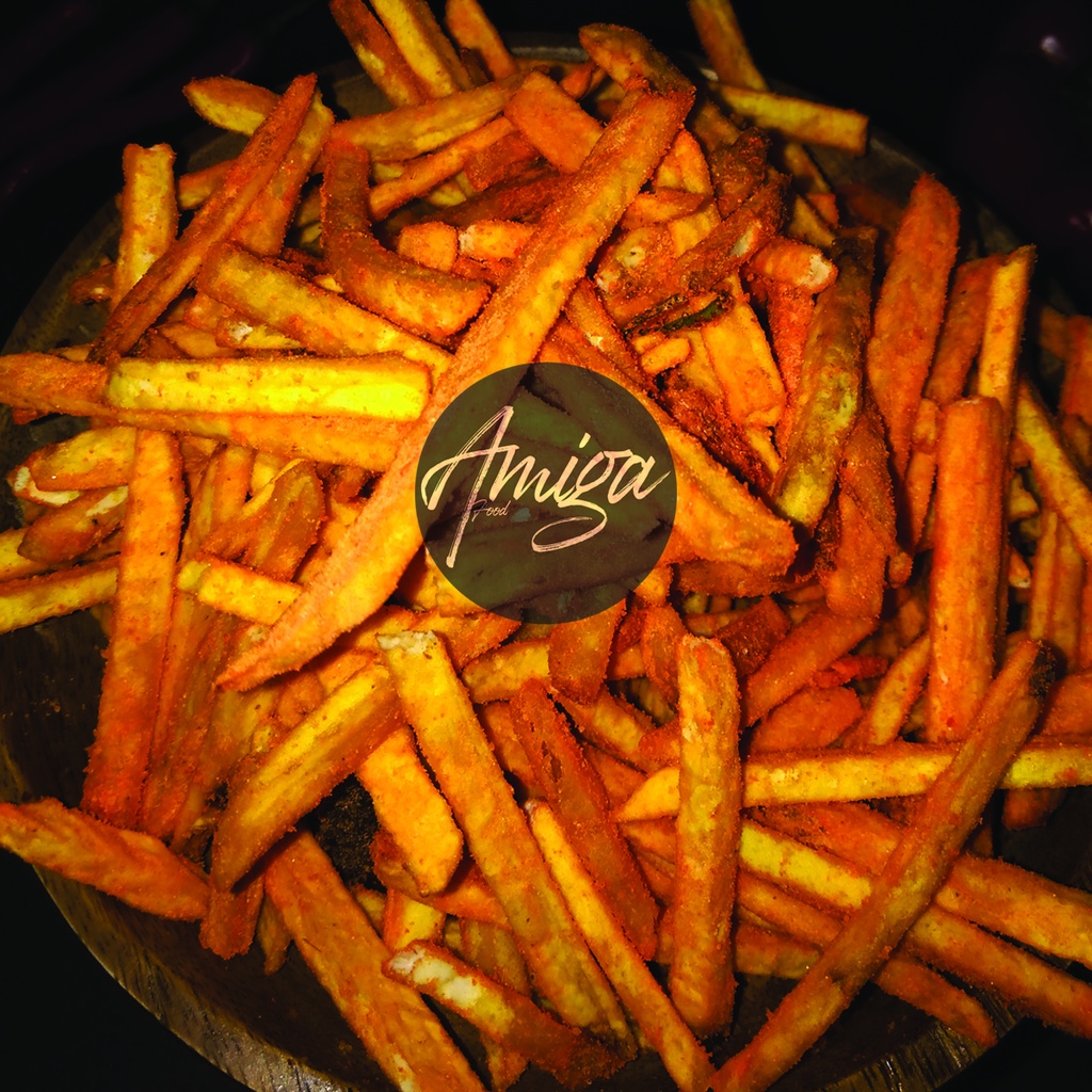 

(PROMO AMIGA FOOD) Stik Tales Pedas bumbu Pedas Jeruk / Cemilan Ringan Stik Tales Kriuk 100gr