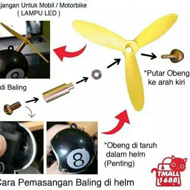 Bebek Pajangan Dengan Helm Berbaling Untuk Mobil Motor Dan Sepeda Dengan Lampu LED