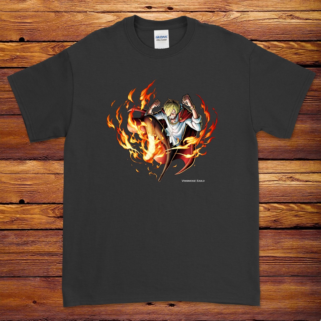 Kaos One Piece - VINSMOKE SANJI kaos Jepang anime kaos keren shirt baju kaos Jepang pria shirt cowok