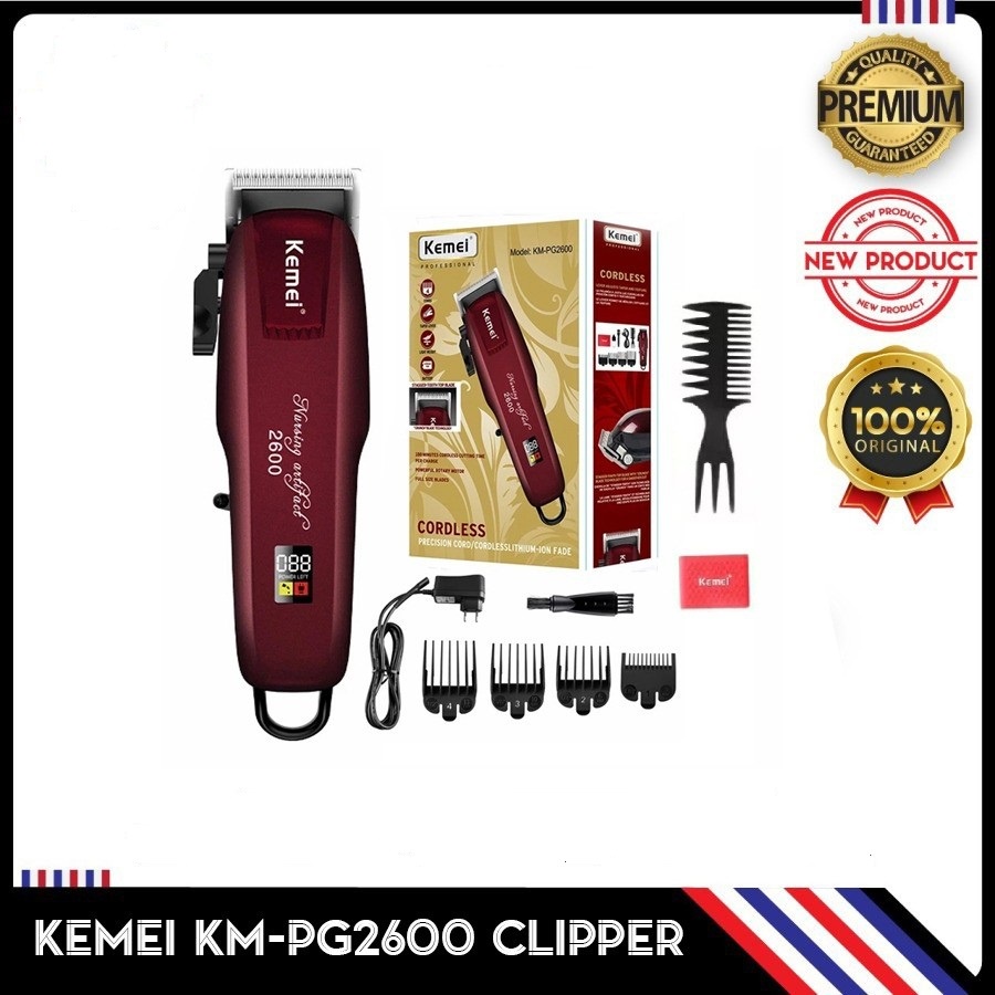 ALAT CUKUR RAMBUT KEMEI KM 2600 PG HAIR CLIPPER DIGITAL KM PG-2600