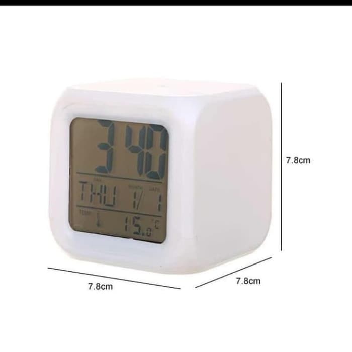 Jam Alarm Digital Led Warna warni - Jam Digital Alarm Multifungsi