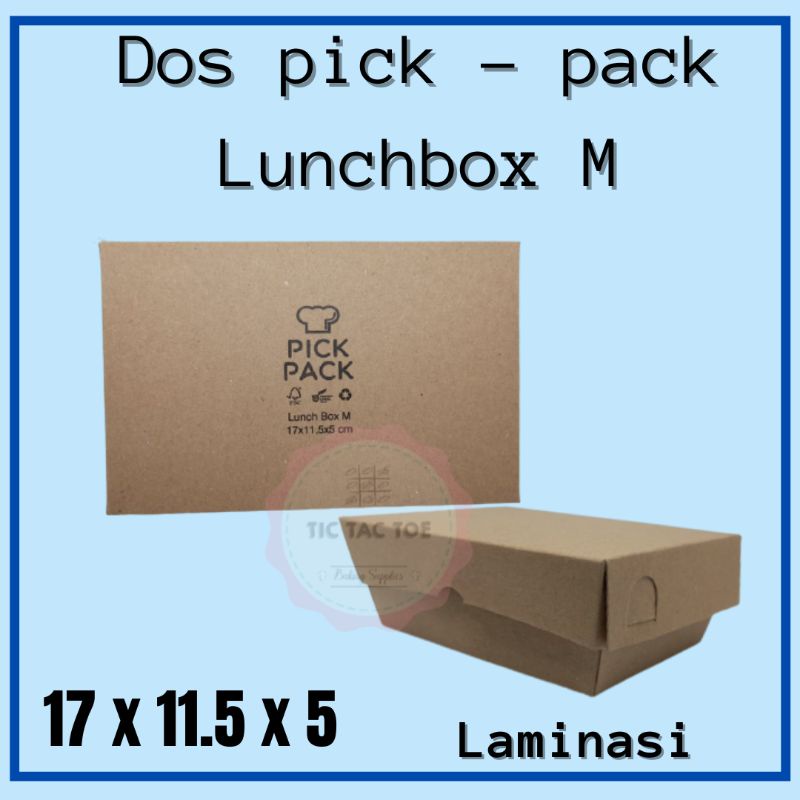 lunchbox M/dos lunchbox /dos coklat /kotak makan/isi 10pcs