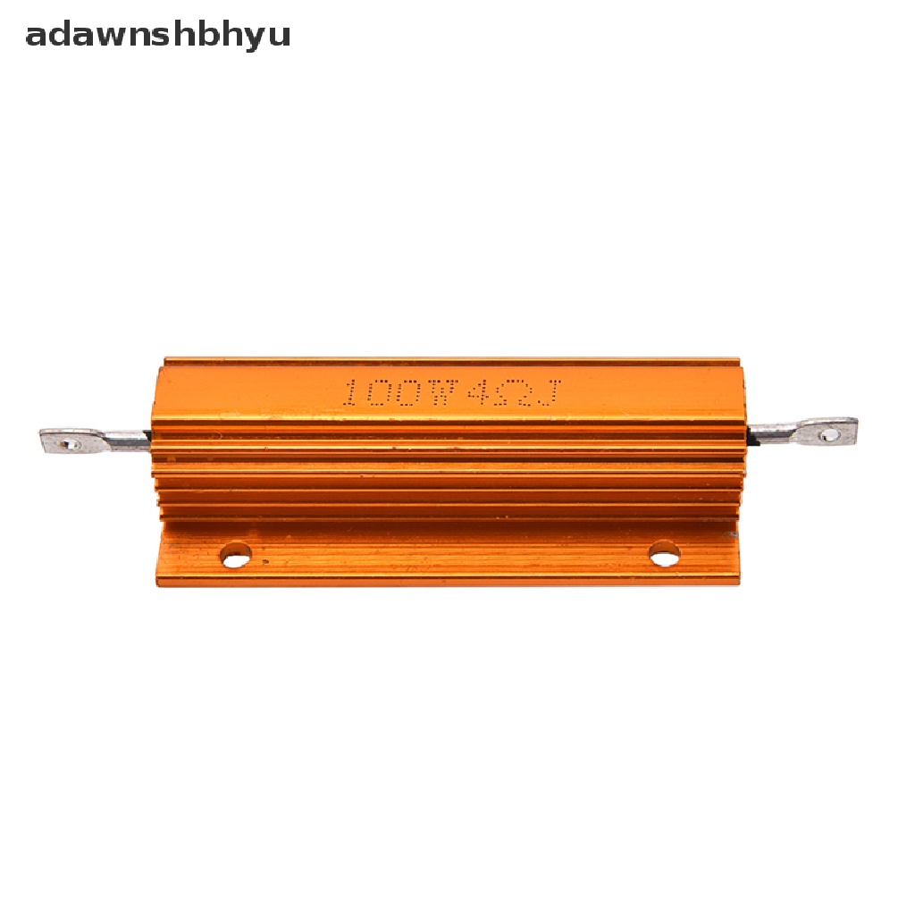 Adawnshbhyu  1/2 /4 /8 /10 Ohm 100W Watt Shell Power Aluminium Bertempat Case Wirewound Resistor Baru