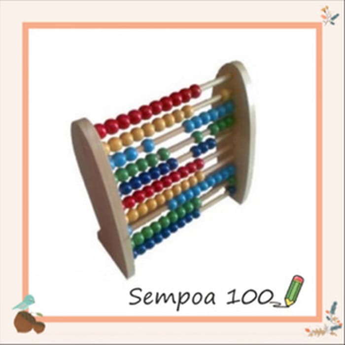 Mainan Edukatif Anak Meronce Merangkai Bombik Bunga Plastik  E21R9  Mainan Edukatif / Edukasi Anak