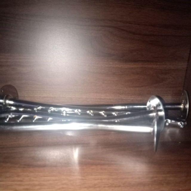 Hanger Seruling Paku Tembok Gantungan Baju Suling Belalai Gantungan Baju Celana Hijab Besi Chrome