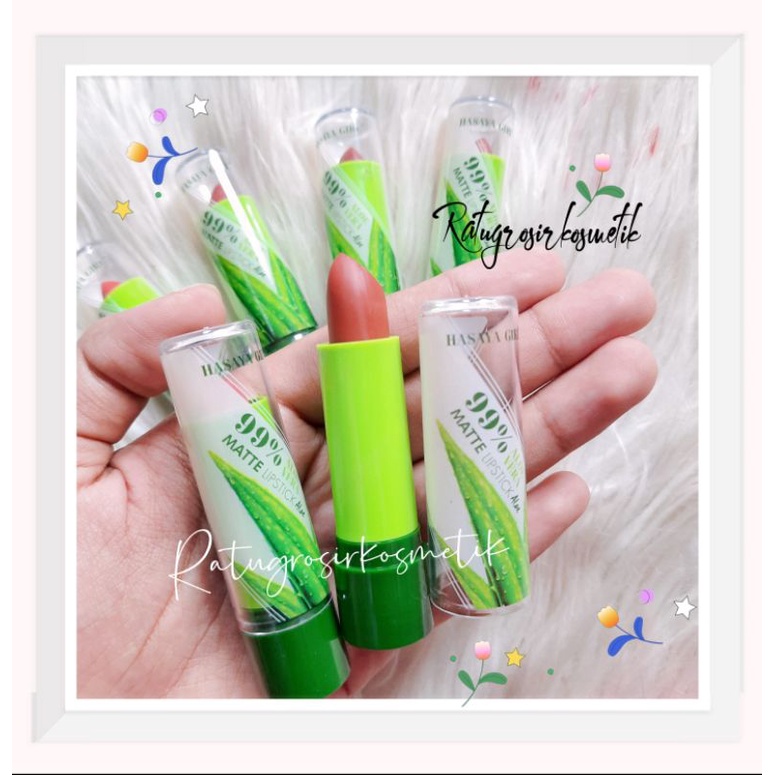 PROMO!!!LIPSTIK MATTE ALOEVERA HASAYA GIRL NO.HH1067